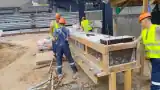 Бетонные работы на объекте